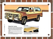 Metal Sign - 1979 GMC Desert Fox Jimmy - 10x14 Inches