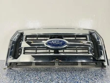 Upper Grille XLT 3 Chrome Center Bars Fits 15-17 FORD F150 PICKUP 828313