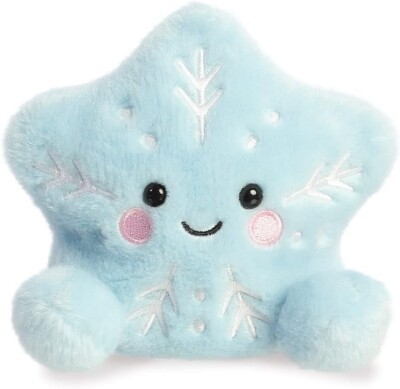 Aurora Palm Pals Weihnachtsfrosty Schneeflocke 5'' Super Weiches Plüschtier NEU