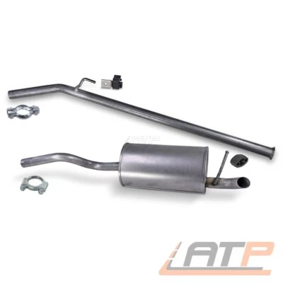 ENDSCHALLDÄMPFER + ABGASROHR FÜR RENAULT TWINGO 2 CN0 1.2 58 / 75 / 76 PS AB 07 - Bild 1 von 4