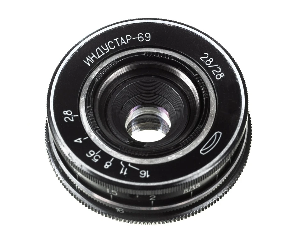 Industar- 69 Soviet wide-angle lens 28 mm f 2,8 Mount M39 L39 - Image 2 of 4
