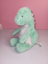CARTER'S GREEN  GRAY DINOSAUR LOVEY PLUSH ANIMAL No. 67603 CIRCA 2018