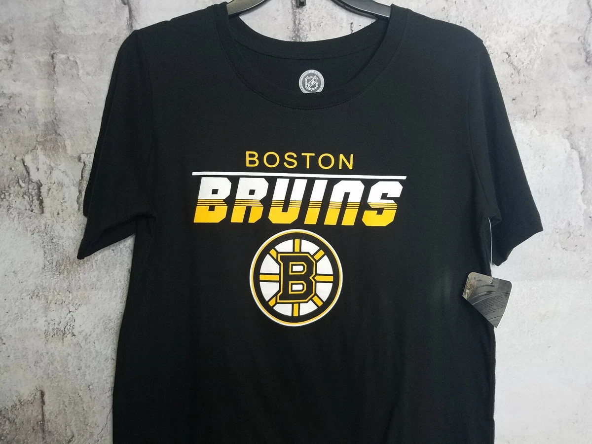 Boston Bruins Youth T Shirt NHL Black Youth Size Large Brand New T Shirt