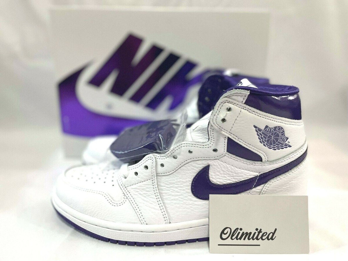 Nike Air Jordan 1 Retro High Court Purple White Women display picture 2