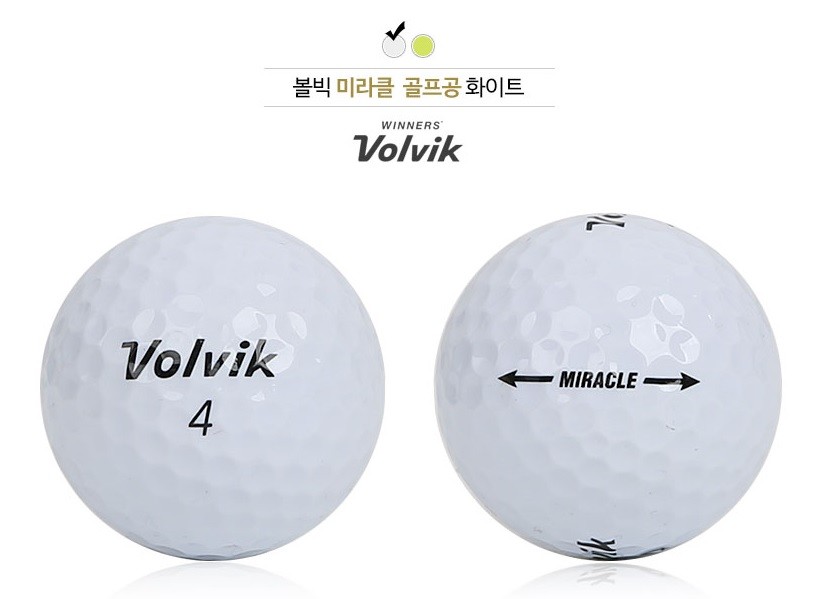Volvik MIRACLE premium golf ball 2 piece White Color 1Dozen eBay