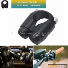Motorcycle 1" Handlebar Switch Control Button Latch Momentary Switch For Harley