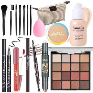 Ensemble de maquillage tout-en-un Kit complet pour les jeunes filles Ensemble de cadeau de maquillage pour femmes inclus NEW