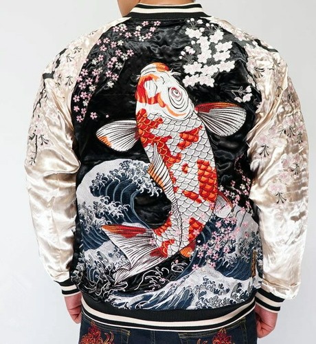 Mens Souvenir Jacket SUKAJAN Japanese 
