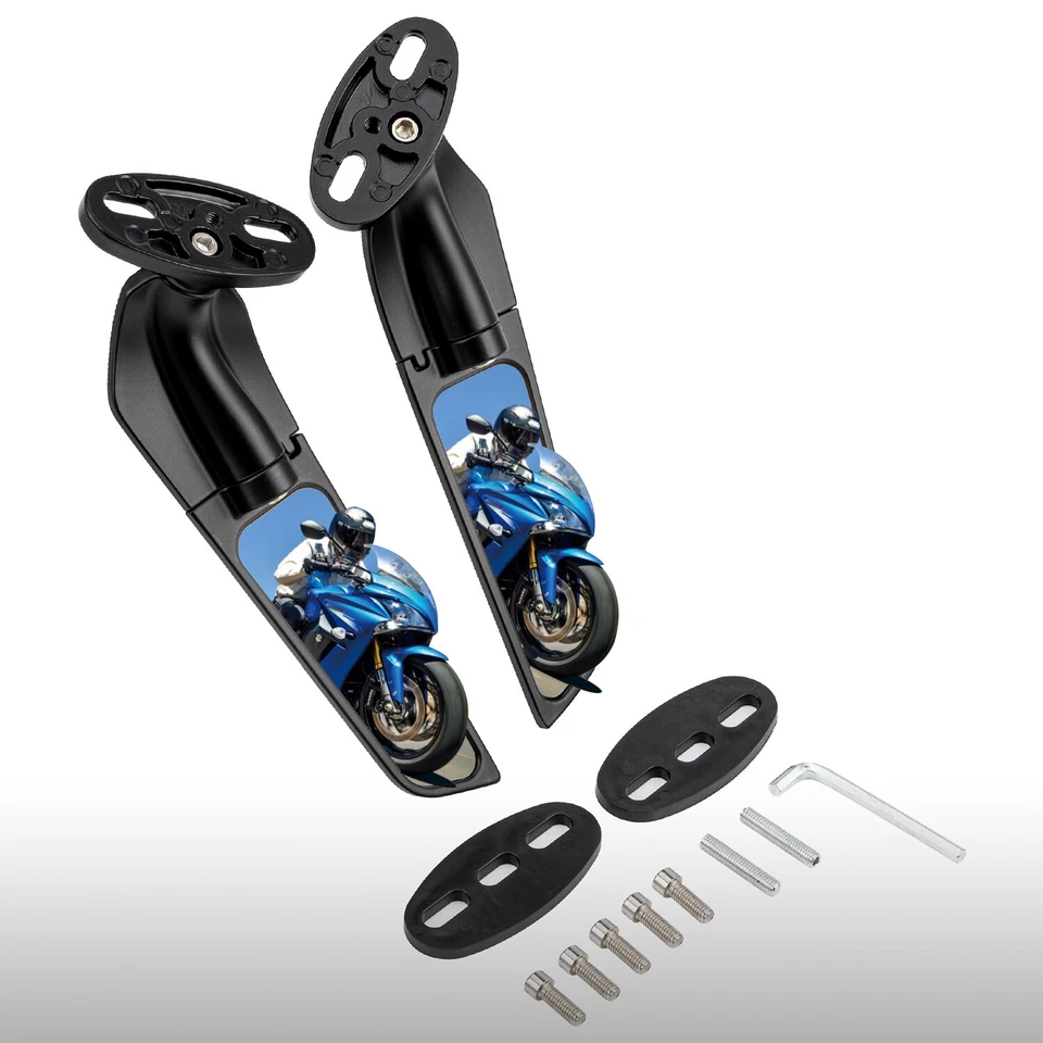 Espejos retrovisores ajustables para actualización Kawasaki Ninja ZX6R 1995-2024 Foto 4 de 4