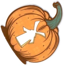 Dutch Bros Coffee Sticker September 2024 Fall Pumpkin Glow In Dark Windmill