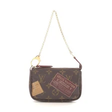 Louis Vuitton Mini Pochette Accessoires Handbag Women Brown One Size 655253