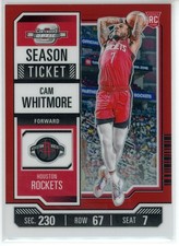 2023-24 Panini Contenders Optic Cam Whitmore Season Ticket Red Prizm RC