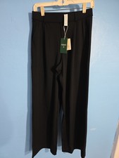 Halara NWT Ladies Size S Regular Black Wide Leg Belt Loop Pants
