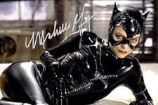 Framed MICHELLE PFEIFFER Signed 8x10 Photo Catwoman, reprint Fast Free Shipping 