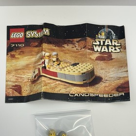 Lego Star Wars 7110 Landspeeder Manual + Figure ONLY Luke Skywalker + Obiwan