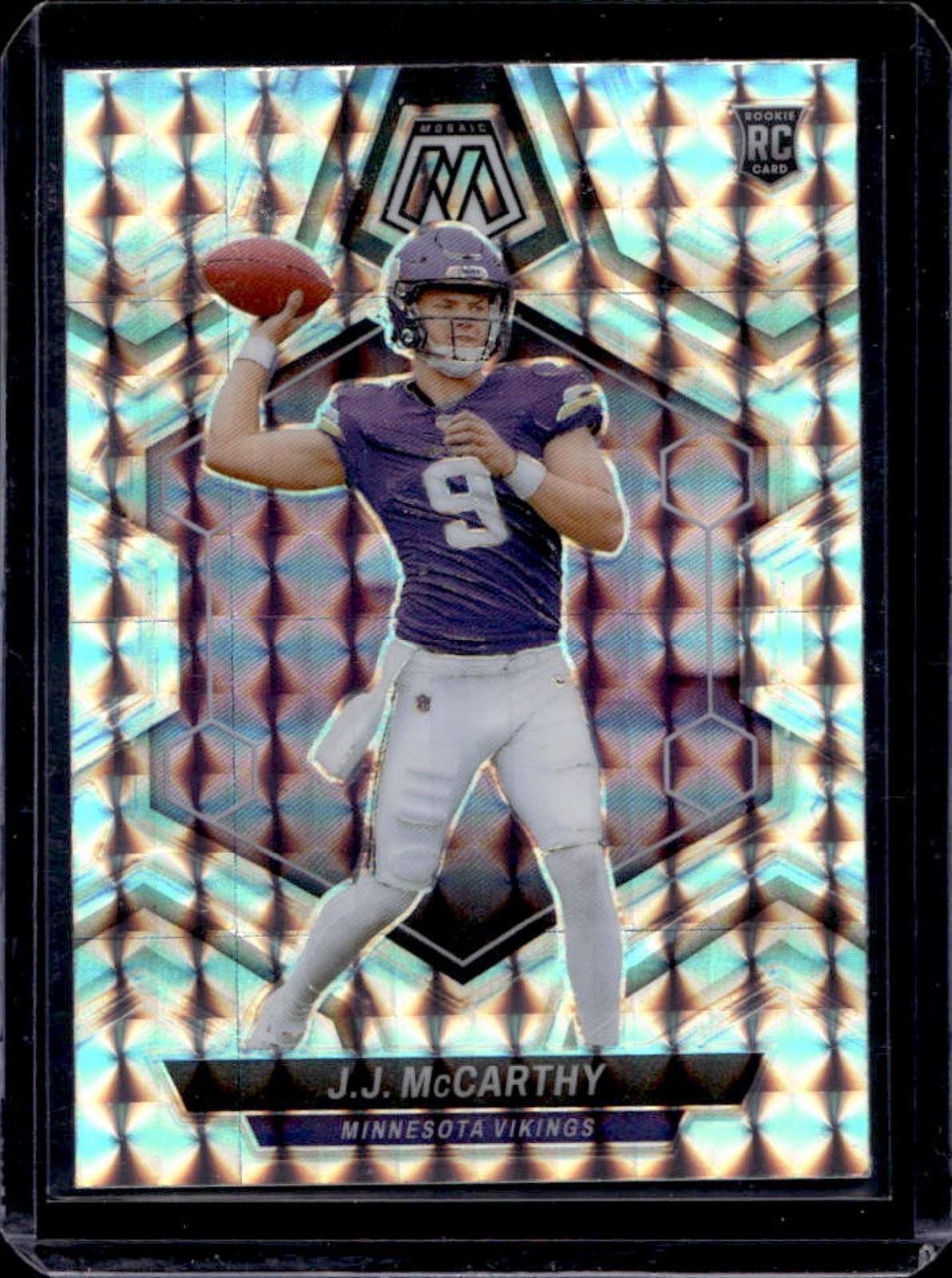 2024 Mosaic J.J. McCarthy RC Mosaic Prizm Rookie #310 Vikings