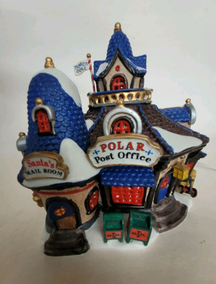 Lemax Santa's Wonderland Christmas Village Polar Post Office 2000 Lighted