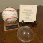 Mickey Mantle Signed New York Yankees Baseball Ball, The Score Board COA