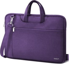 Laptop Case Bag for Women Men Briefcase Messenger Bag, 17 17.3 Inch, Purple