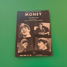 The Beatles Sheet Music Money Jobete Music Tr...