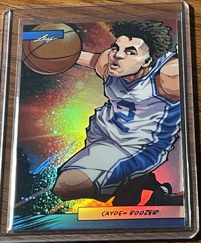 2025 Leaf Anime Nation Cameron + Cayden Boozer Twins Rookie BLUE VARIANT # /75 - Picture 3 of 8