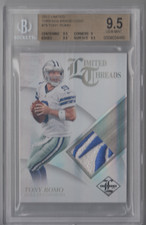 2012 Limited Threads Prime Game-Worn Brand Logo Reebok /1 Tony Romo 9.5 Gem Mint