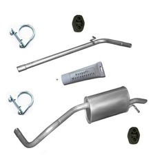 Auspuff Auspuffanlage Komplette+ Montagezubehör fur VW Polo  9N1 9N3 6R1