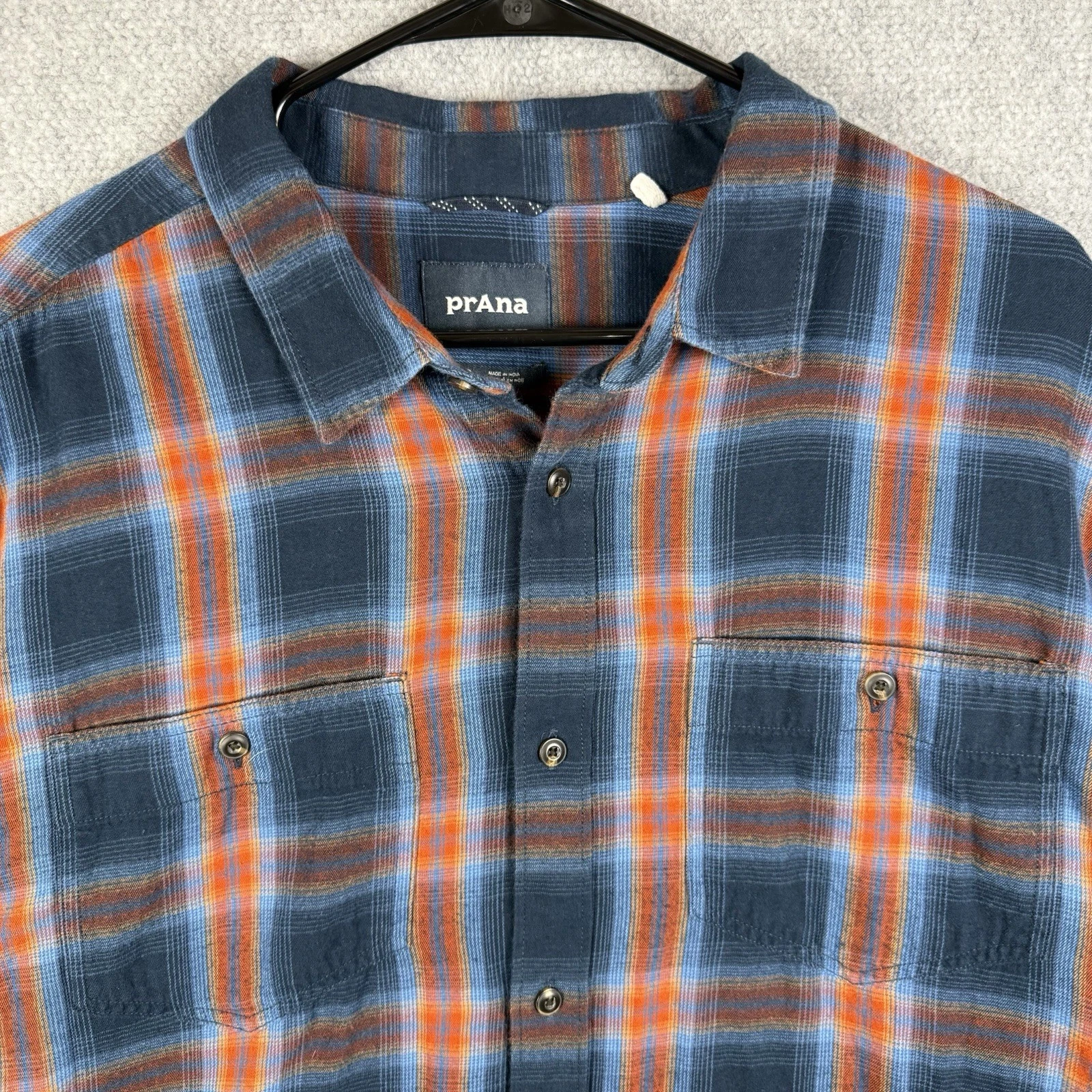 Prana Shirt Men’s Size XL Blue Flannel Long Sleeve Button Up Hiking Outdoor
Opens in a new window or