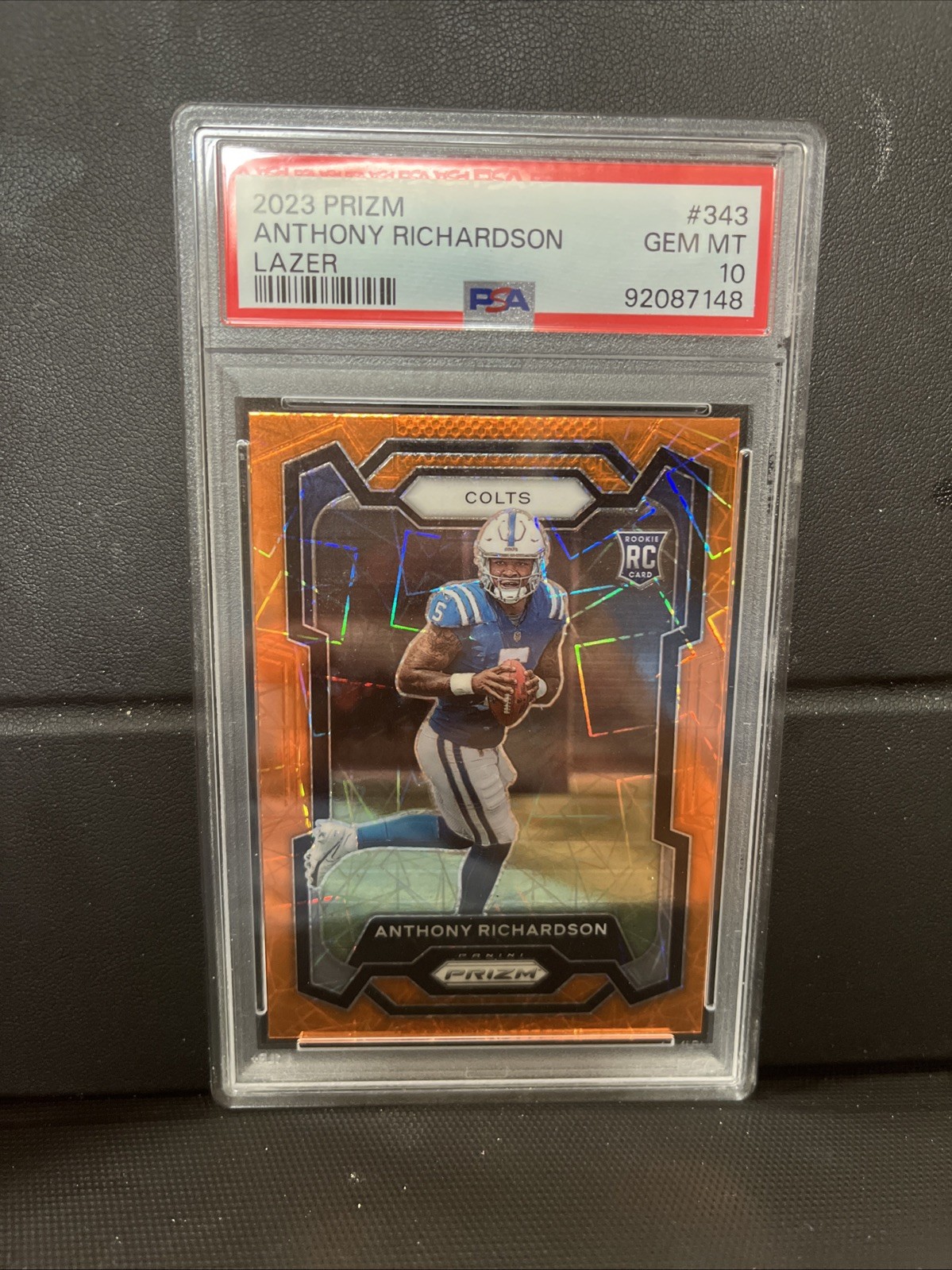 2023 Panini Prizm - Rookies Anthony Richardson #343 Lazer Prizm (RC)