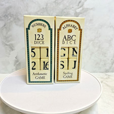 NEW Alphabet ABC Spelling AND NUMBER Dice Game Collective Wisdom EBC32