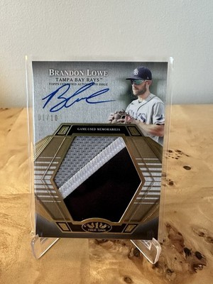 2022 Topps Tier One Prodigious Patches Autographs Brandon Lowe Auto /10