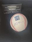 MAX MUNCY 2020 WORLD SERIES Autographed Baseball Fanatics Under Wraps Dodgers