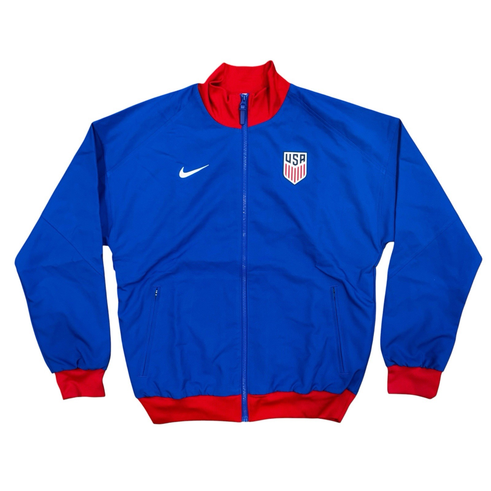 Nike Team USA Strike Blue Zip Anthem Soccer Jacket, Size Small FJ2910-417 NWT