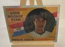 Topps Heritage Jhoulys Chacin Rookie Serial Rockies Chrome CHR139/560