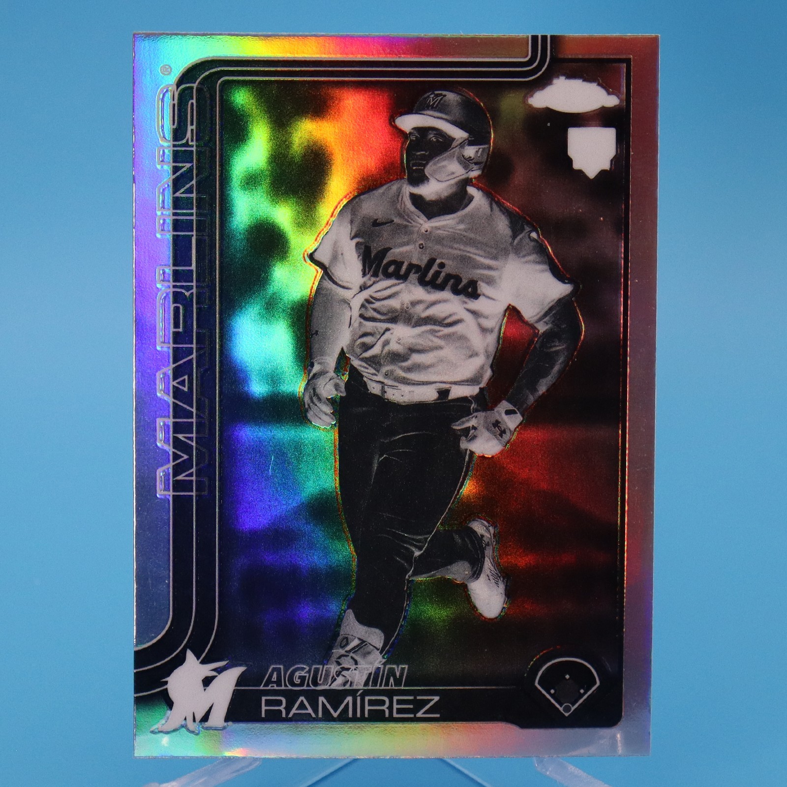 2025 Topps Chrome Update Agustin Ramirez Negative Refractor Rookie (RC) #USC200