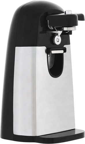 3-in-1 Electric Can Opener Bottle Opener Sharpener 50W Black - Afbeelding 1 van 6