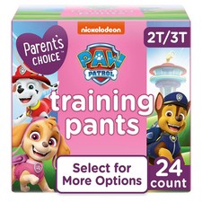 Parent's Choice Paw Patrol Training Pants for Girls, 2T/3T, 24 Count..