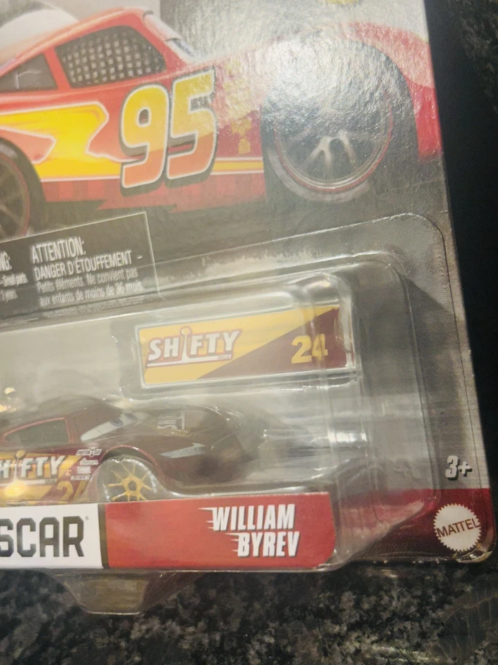DISNEY PIXAR CARS NEW FOR 2024 NASCAR WILLIAM BYREV METAL 1:55 SCALE DIECAST - Image 2 of 3
