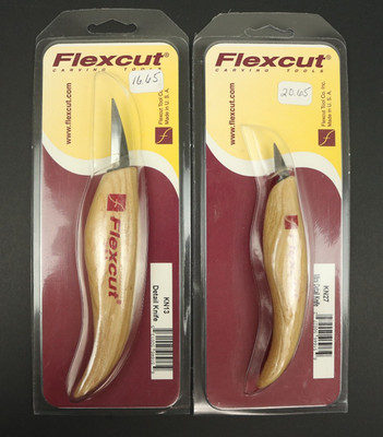 Lot of 2 Flexcut Carving KN13 Detail Knife  & KN27 Mini Detail Knife