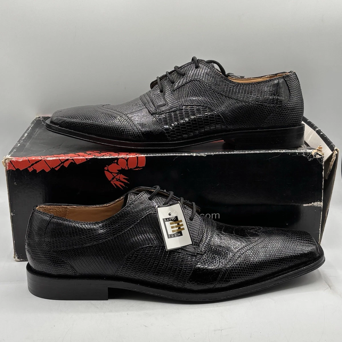 David Eden Handmade Shoes 9.5 Awesome Condition NEW David Eden Mens Genuine Ostrich Dress Shoes Brown Derby  main image 3