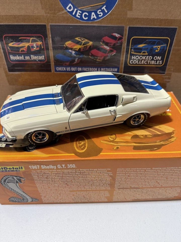 RARE* Exact Detail 1:18 Diecast 1967 Shelby G.T. 350 Limited 1500! WCC703 - Image 2 of 4