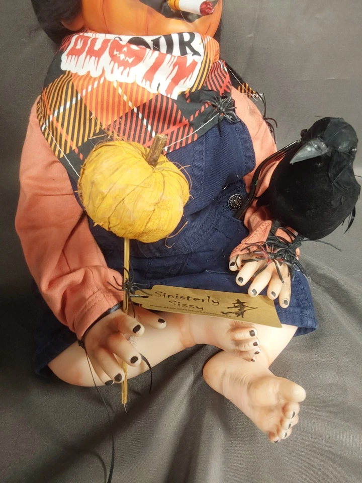 Sinisterly Sissy's 'Chester ' Undead, Spooky, Creepy, Haunting, Halloween, 21" - Image 4 of 4