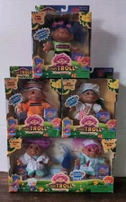Vintage SEALED 2001 Totally Trolls Dolls Lot Of 4 Sets. Crystal LaShred 