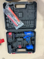 Cordless Electric Drill Screwdriver 2 Battery Rechargeable Small Handheld Drill