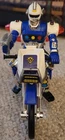Vintage Blue Senturion Action Figure W/ Motorcycle!