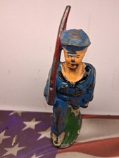 Manoil M23a Sailor In Blue Hollow Base