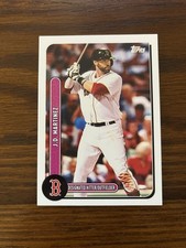 2021 Topps Brooklyn Collection J.D. Martinez base card 32 Boston Red Sox