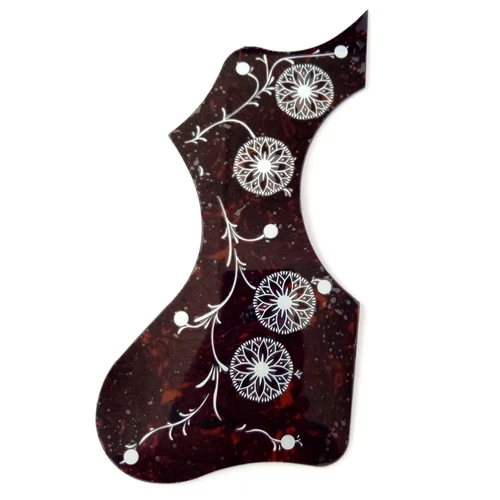 Left/Right Acoustic Guitar Pickguard Black Self-adhesive For Gibson EJ200 Guitar