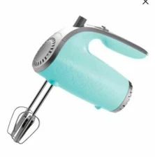 Brentwood HM-48BL: Lightweight 5 Speed Electric Kitchen Hand Mixer - Blue