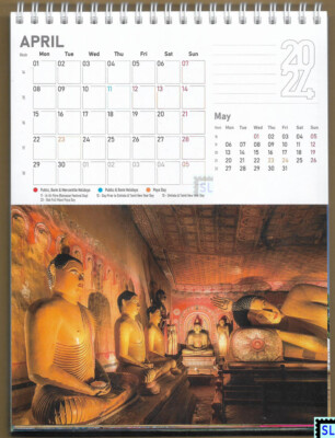 Sri Lanka, Desktop Calendar, Desk, 2024, 28 Picture Pages, Local Holidays |  eBay